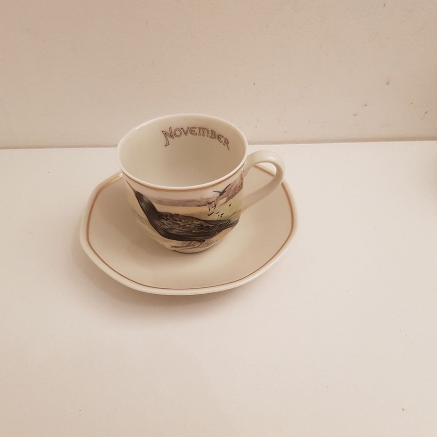 Heinrich Tyskland Villeroy  Boch Set med 1 tekopp/Kaffekopp med fat