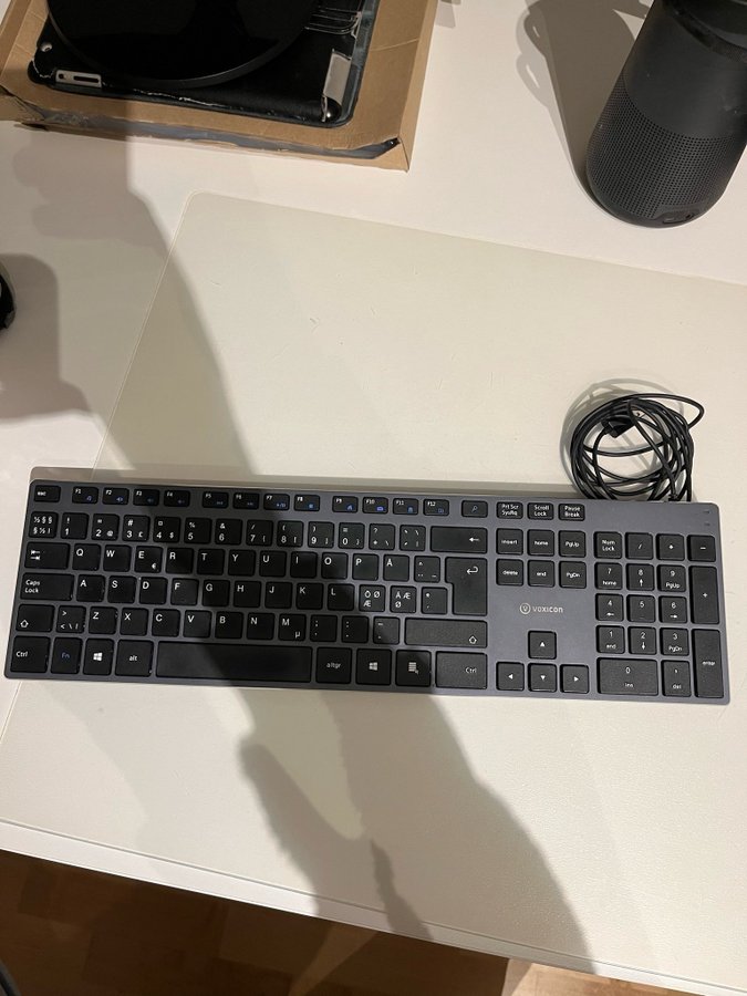 Voxicon 285 Slim aluminium tangentbord