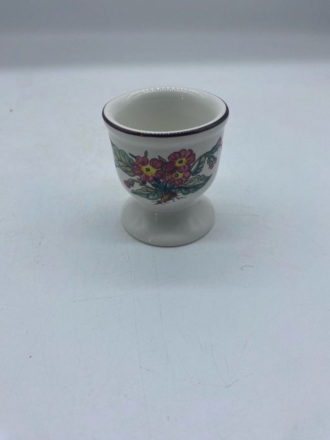 Äggkopp Villeroy  Boch Red Flower 80tal Vintage Retro Inredning Dukade bordet