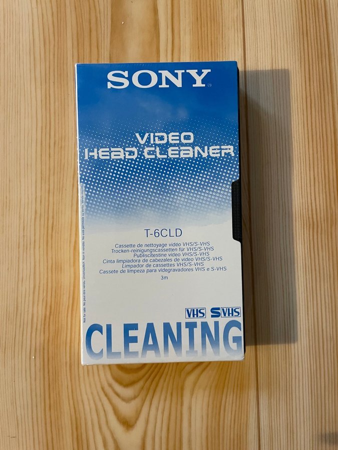 Sony Video Head Cleaner VHS/S-VHS