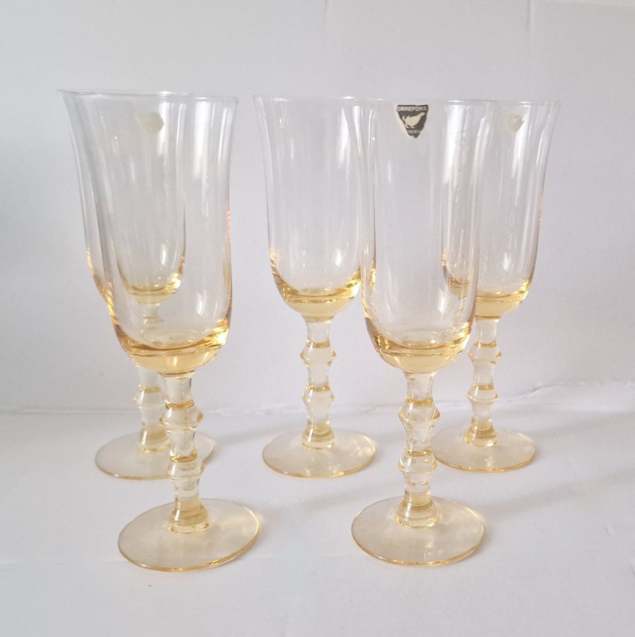 SIMON GATE Salut 5 champagneglas Orrefors