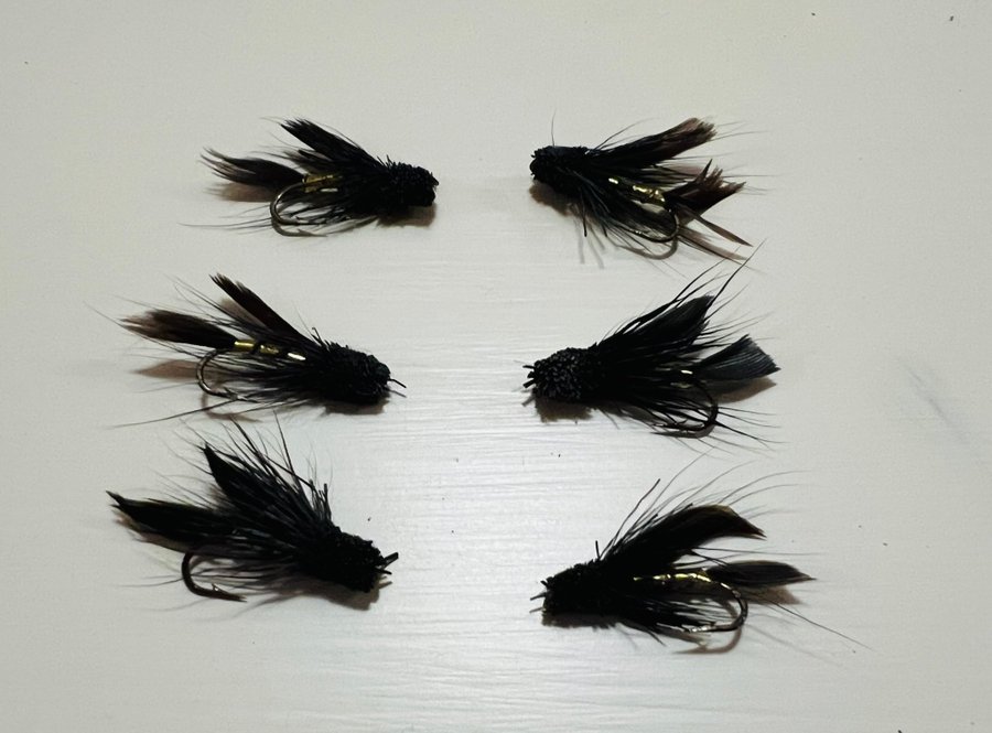 Muddler Minnow Black storlek 12 6st