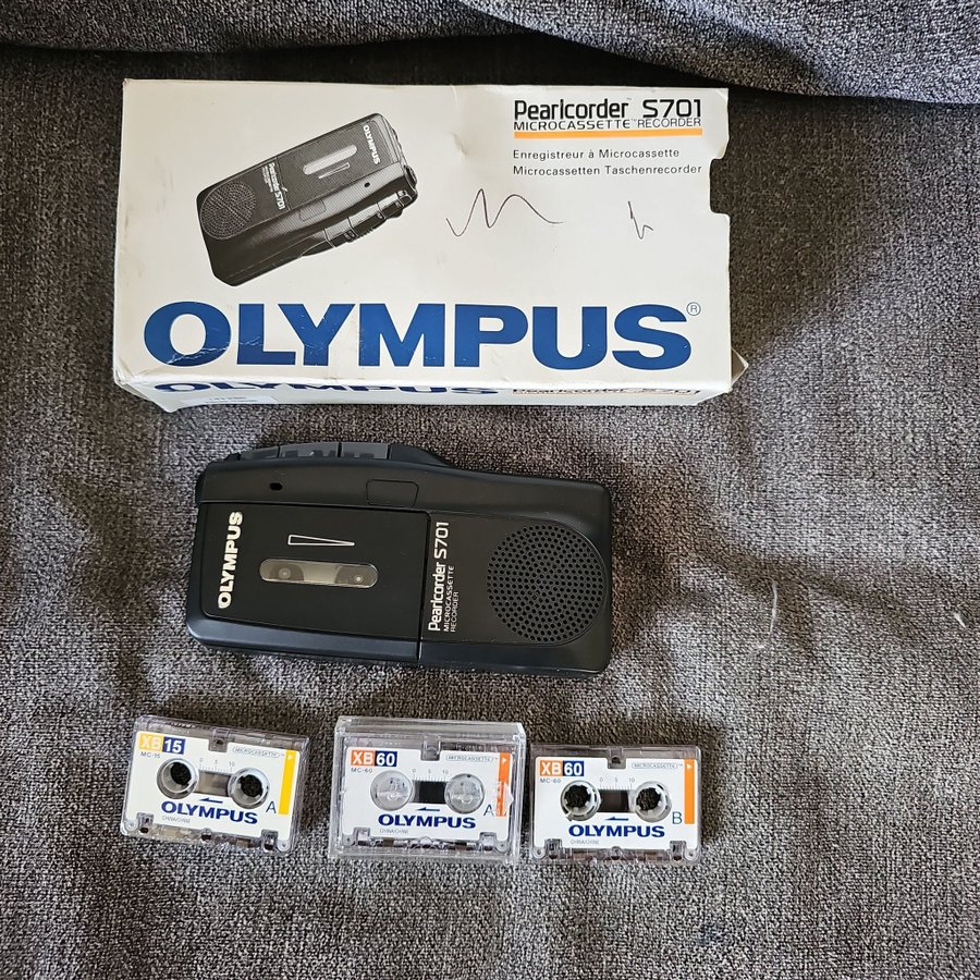 Olympus Pearlcorder S701 Microcassette Recorder