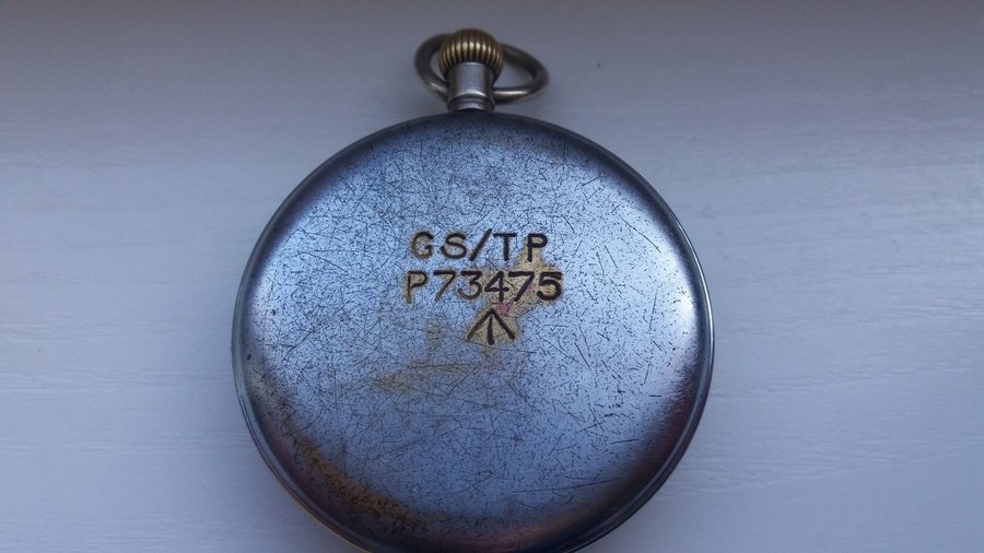 Military pocket watch'' Helvetia'' GSTP Switzerland for Great Britain ~1940s