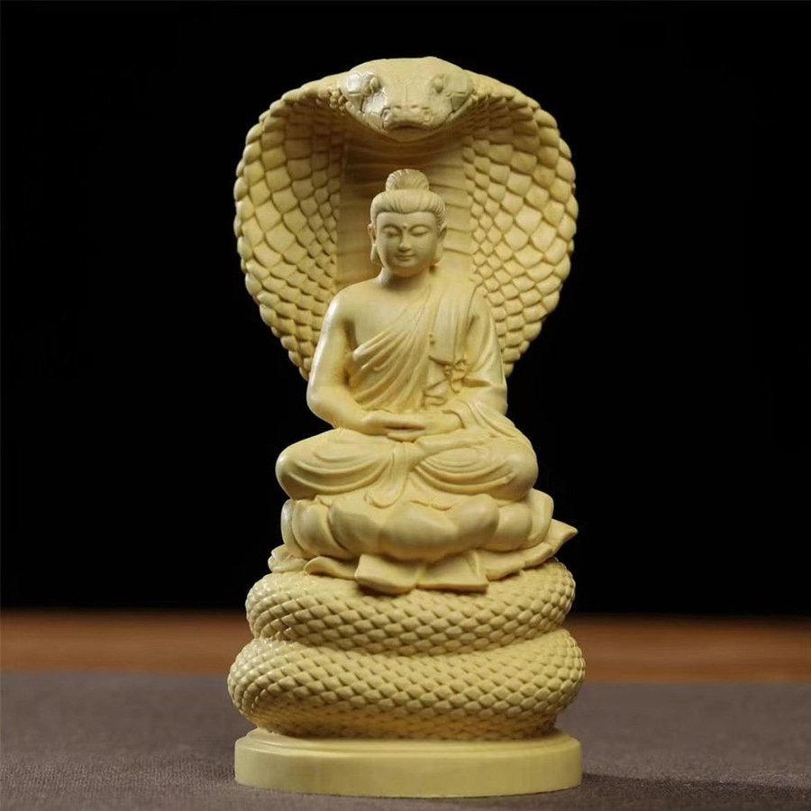 Buddha Statue with Cobra