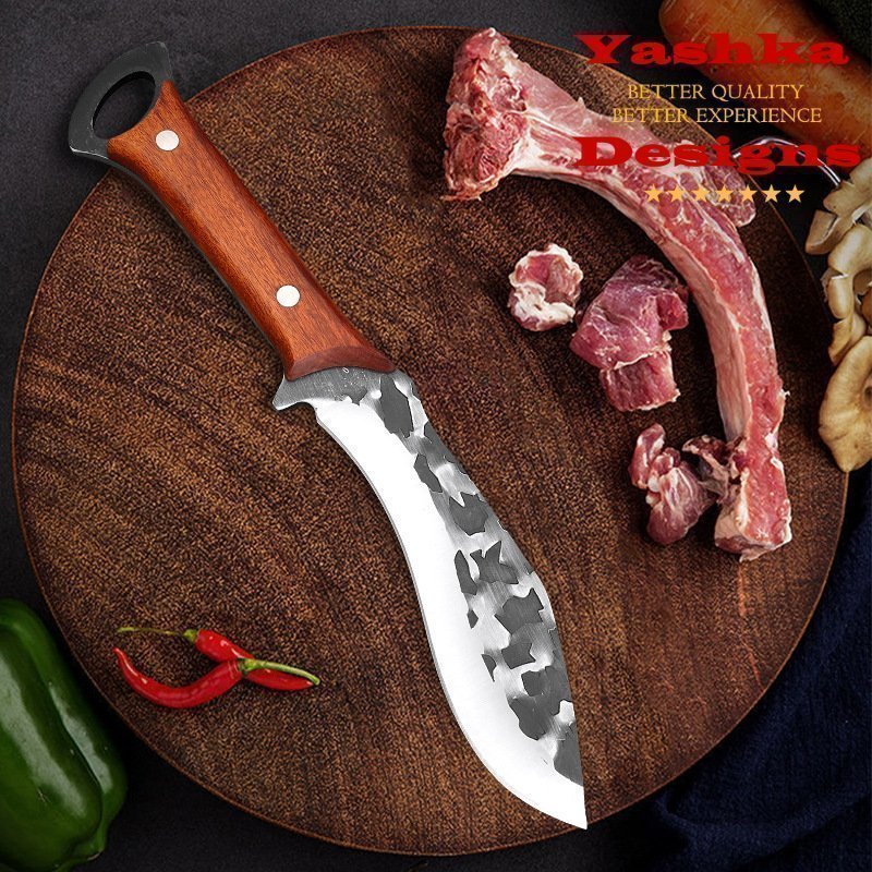 Hand Forged 6 Inch Boning Knife Chef Butcher Kitchen BBQ Tool Camping Machete