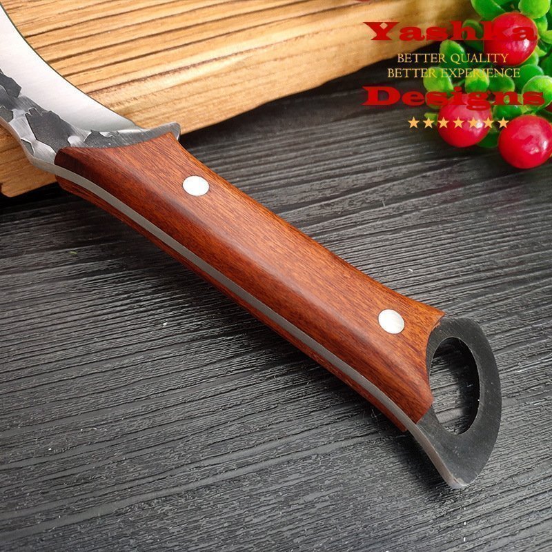 Hand Forged 6 Inch Boning Knife Chef Butcher Kitchen BBQ Tool Camping Machete