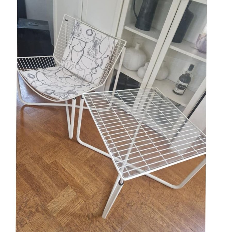 Ikea Järpen Nils Gammelgaard Retro Vintage möbler vit metall