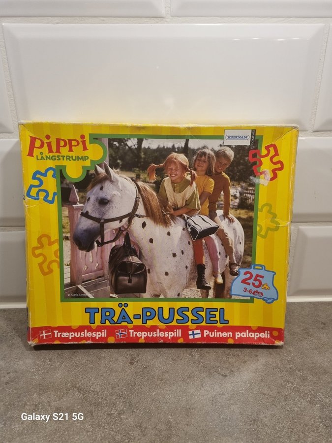 Pippi Långstrump Trä-pussel