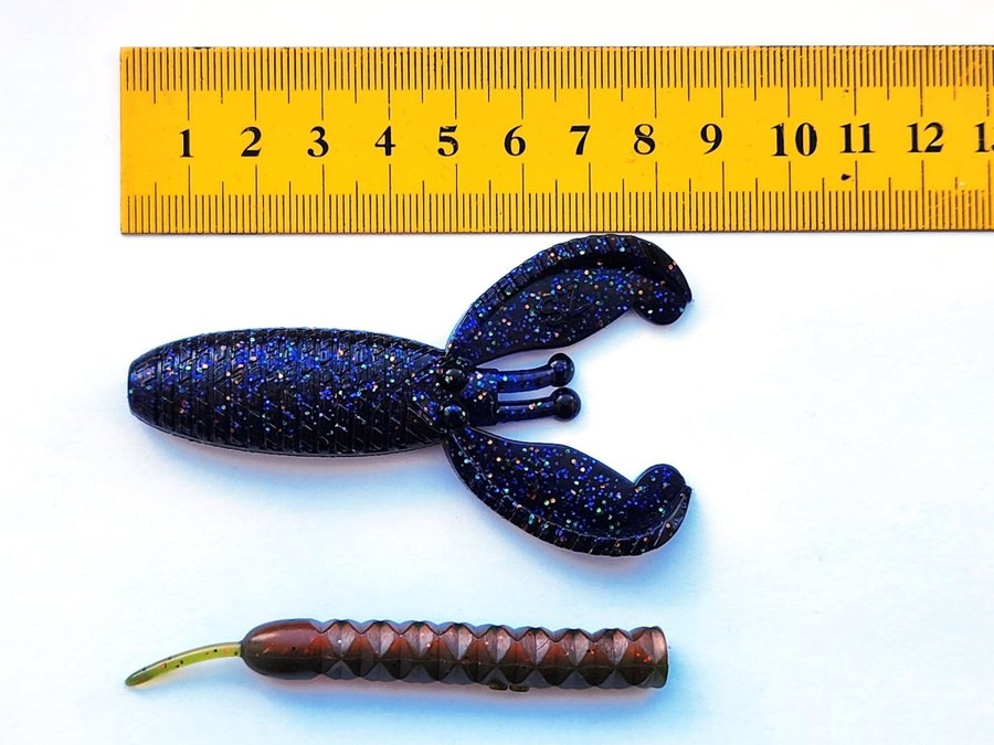 CRAW, FISKE DRAG, GUMMI JIGGAR - 8cm (Skeddrag Spinnare Fiske Drag)