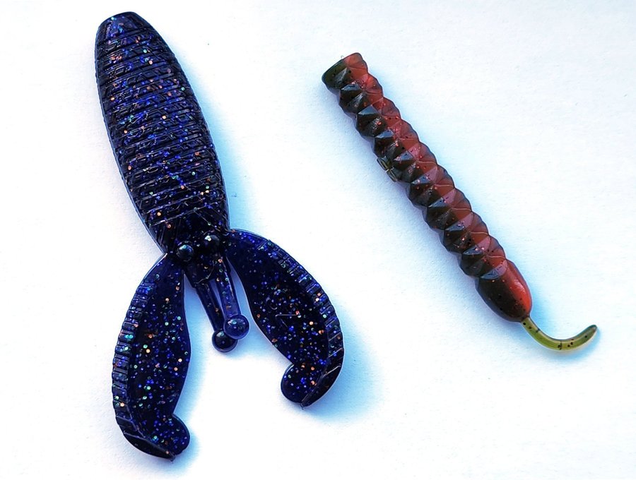 CRAW, FISKE DRAG, GUMMI JIGGAR - 8cm (Skeddrag Spinnare Fiske Drag)