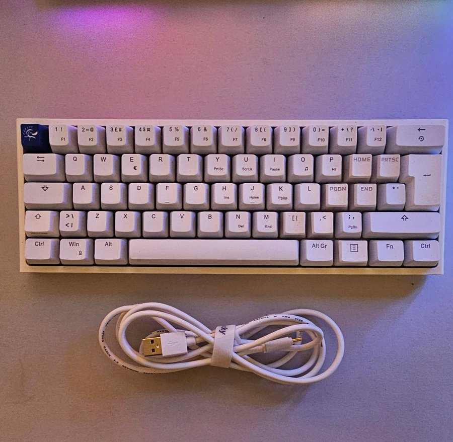 Ducky one 2 mini Brown Switches vit.