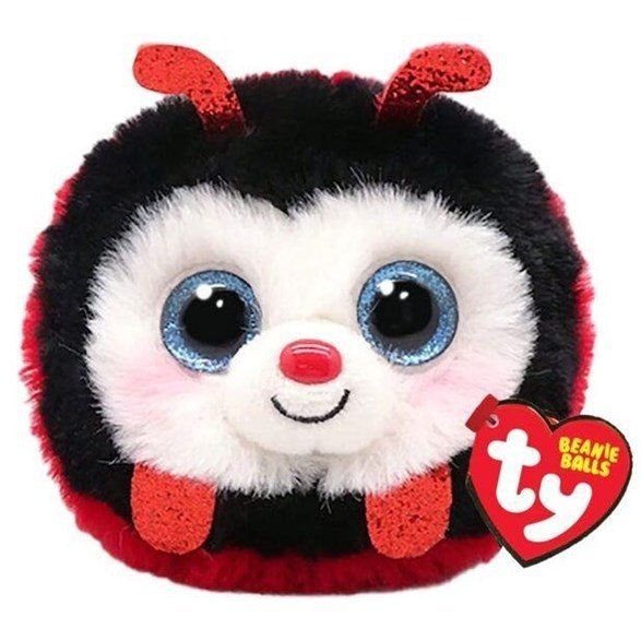 TY Beanie Balls IZZY - ladybug ball