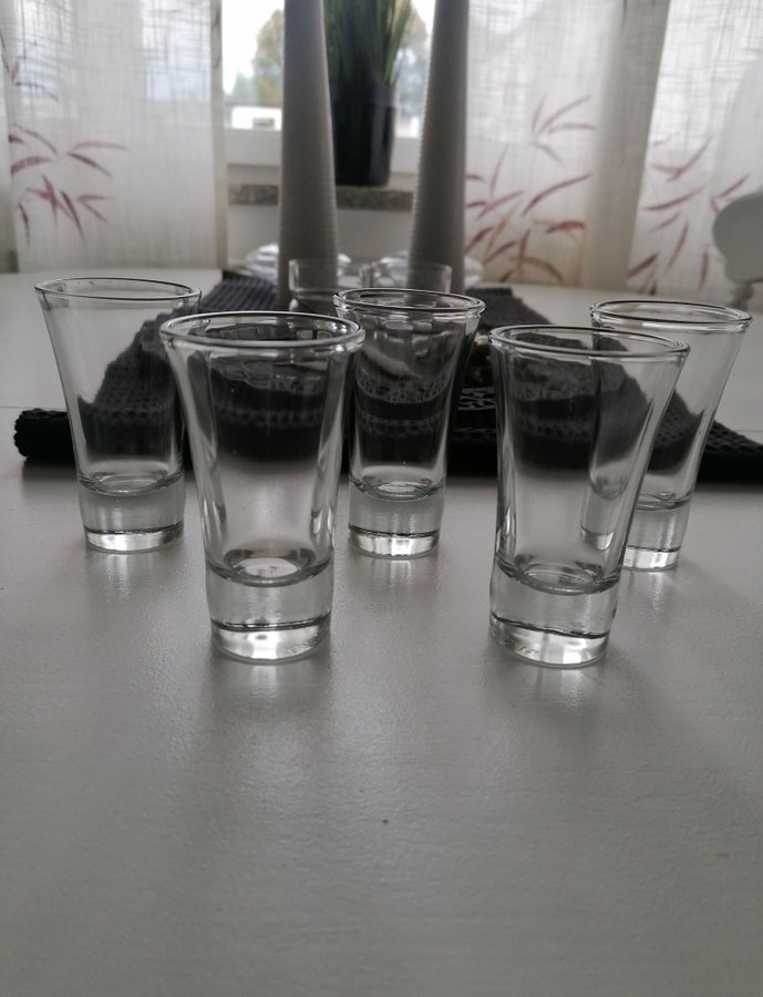 5 Glas Snapsglas Shotglas HotShot Retro Vintage 6cl Toppskick