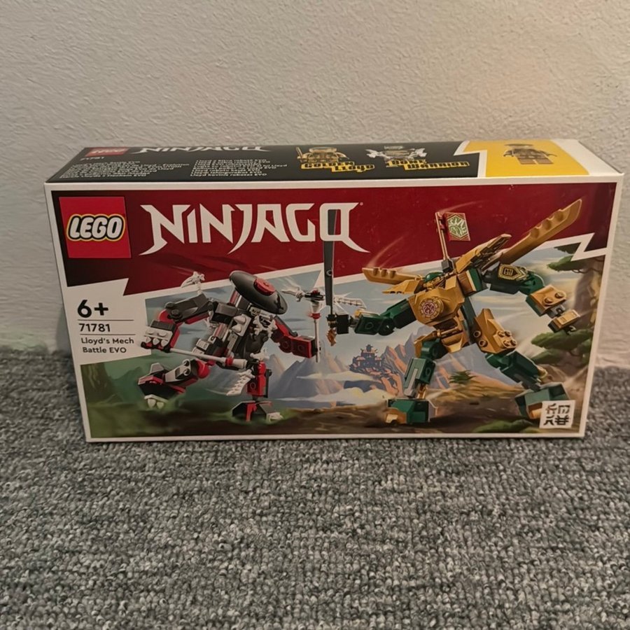 Uåbnet - LEGO Ninjago 71781 Lloyd's Mech Battle EVO