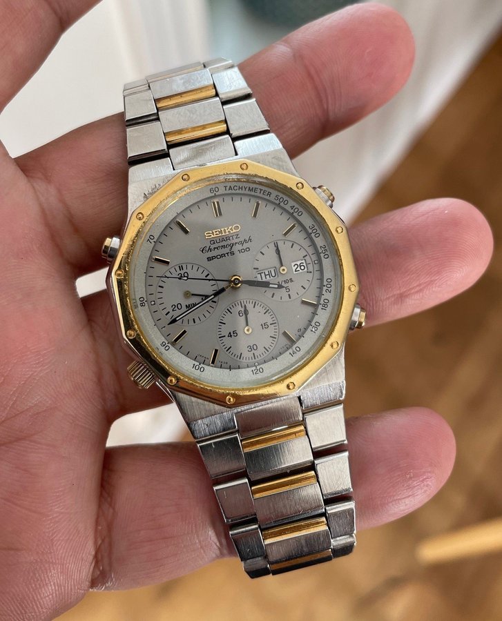 Vintage Seiko Chronograph Ref. 7A38-702A (Two-Tone)