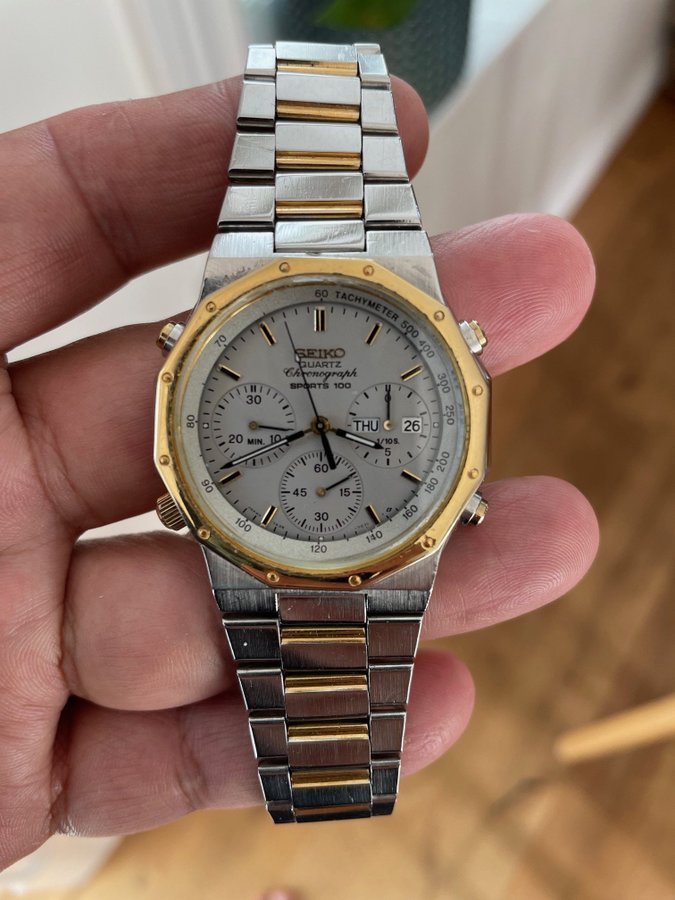 Vintage Seiko Chronograph Ref. 7A38-702A (Two-Tone)