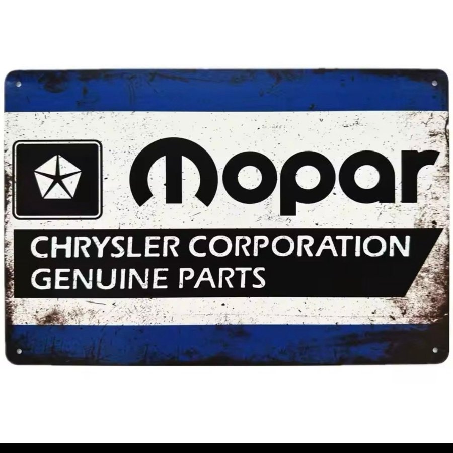 Chrysler Mopar retro plåtskylt. Plåt skylt / metall skylt