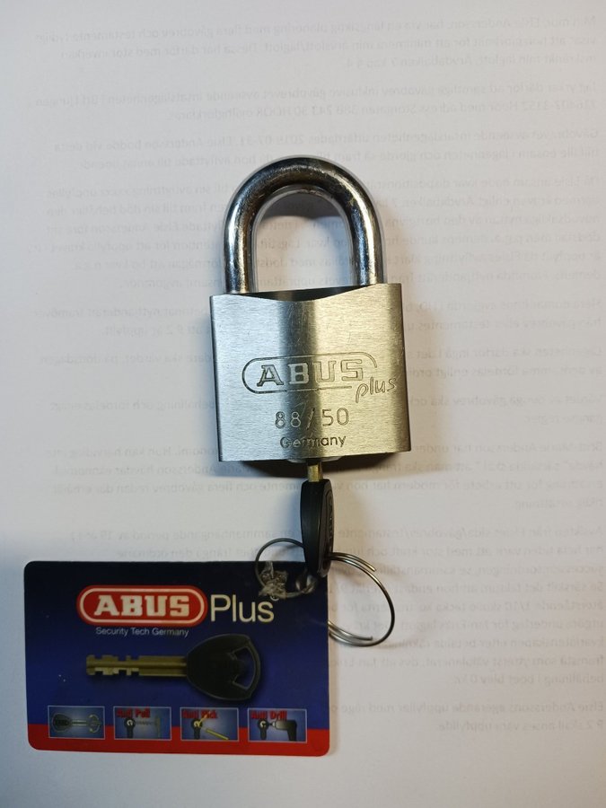 ABUS 88/50 Plus Hänglås 2 Sänkt pris igen!