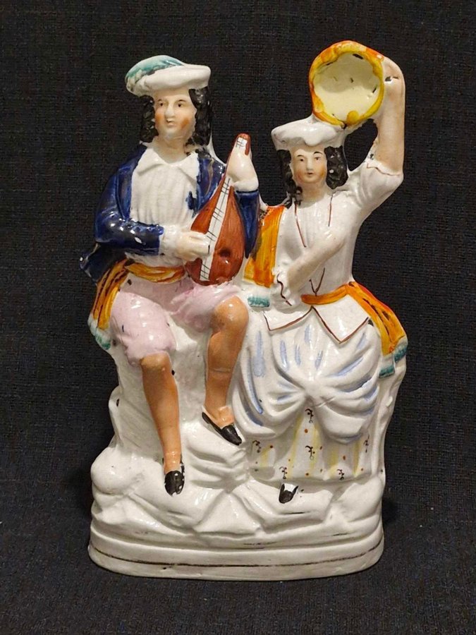 Staffordshire, figurin, lergods, England, 1800-talet mitt