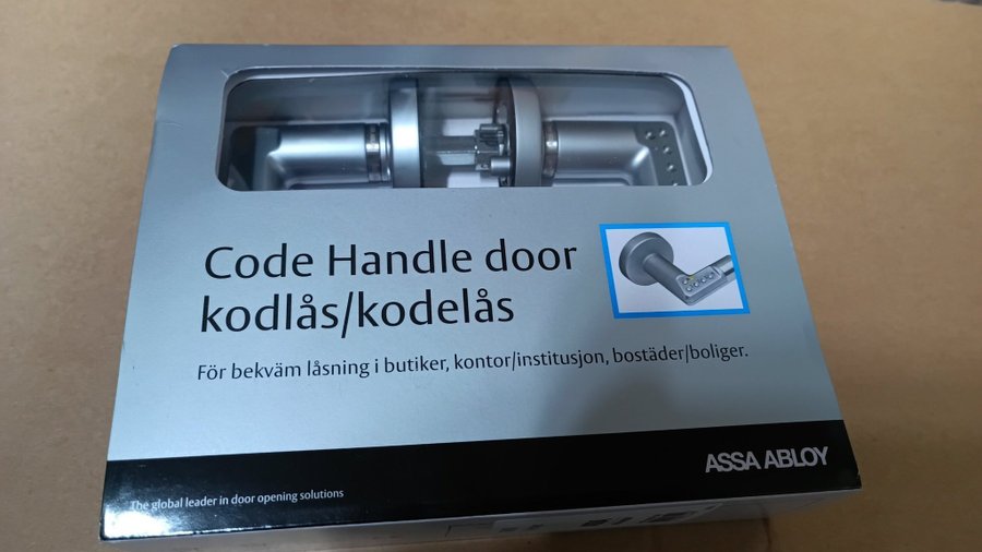 DÖRRHANDTAG ASSA ABLOY CODE HANDLE 8810 VÄNSTER