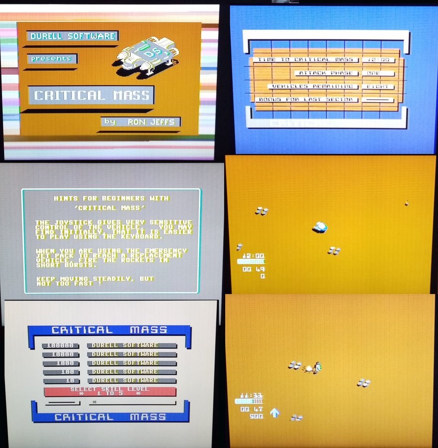 Critical Mass (Encore - Durell) ->TESTAD<- Commodore 64 / C64 Spel