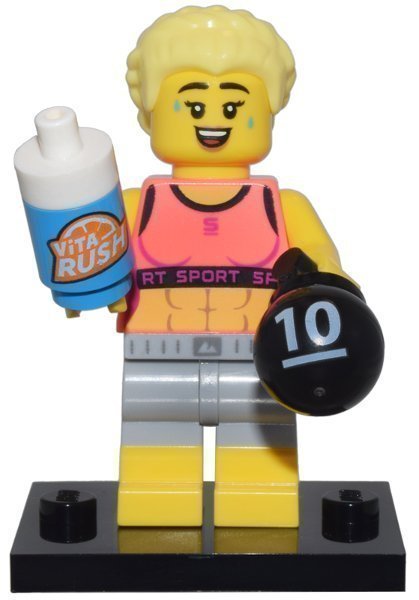 LEGO Collectible Minifigur Serie 25 - Fitnesskvinna med vikt (NY)