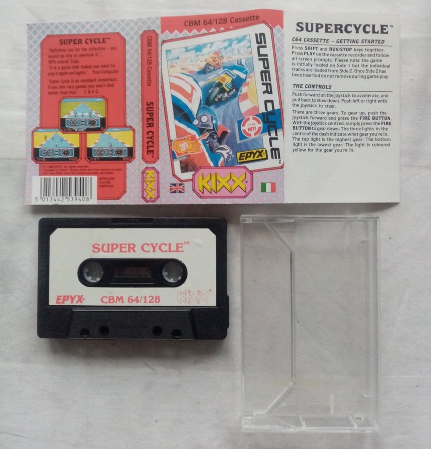 Super Cycle (Kixx - US Gold - Epyx) - Commodore 64 / C64 Spel