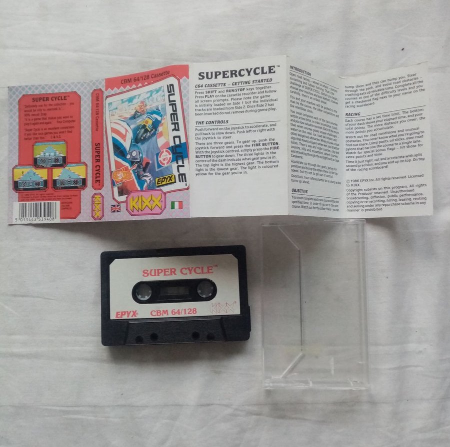 Super Cycle (Kixx - US Gold - Epyx) - Commodore 64 / C64 Spel