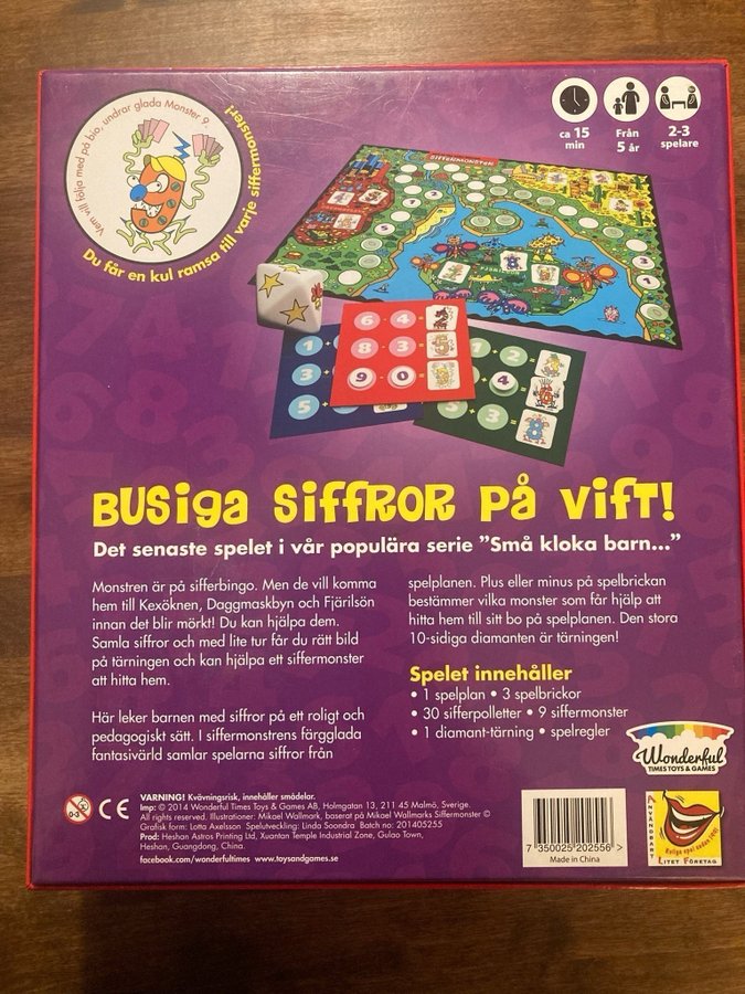 Siffermonster - Barnens första spel med plus och minus