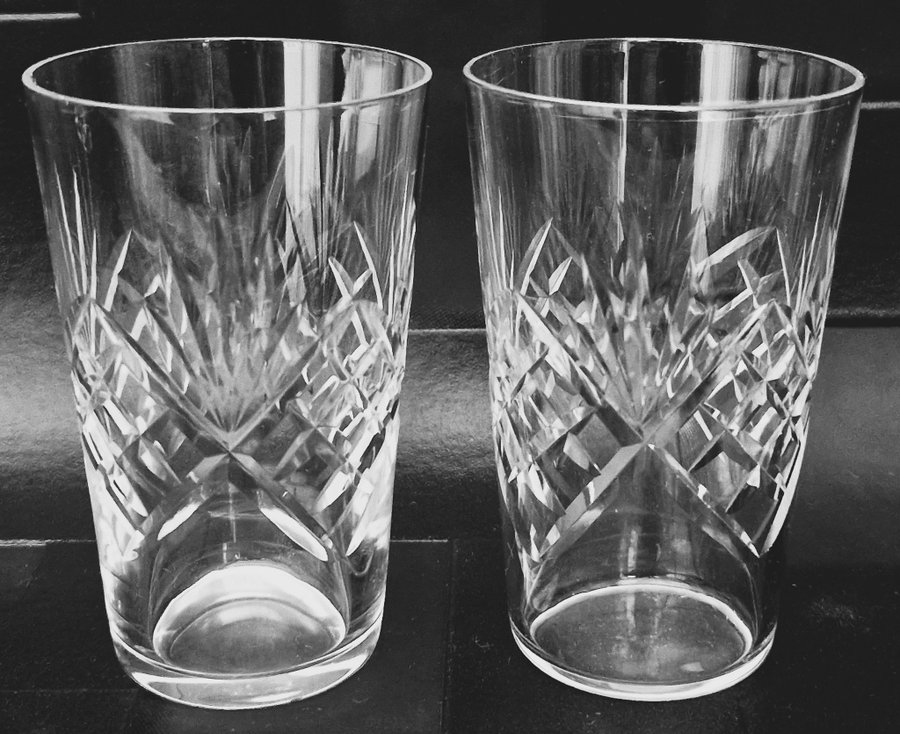 2 glas kristall Helga Selter Whiskey Fritz Kallenberg Kosta Bruksföremål