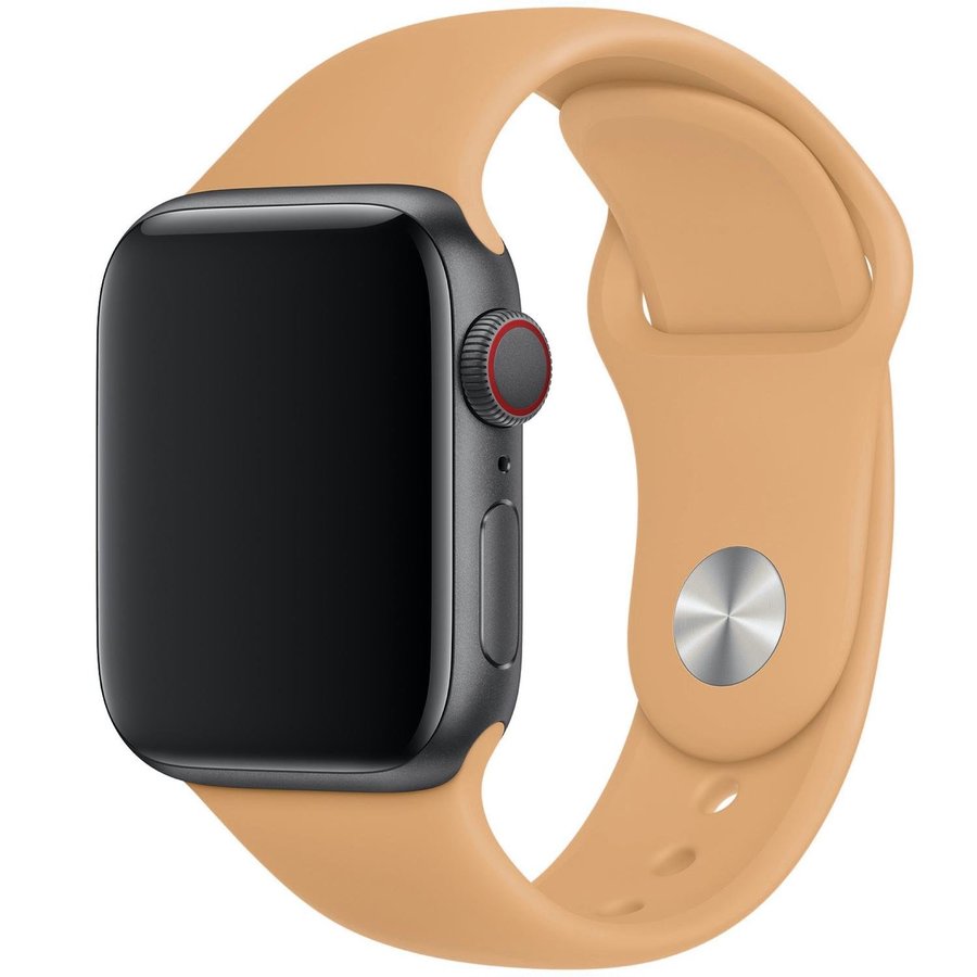 Silicone Band 38/40/41/42mm (M/L) Apple Watch Armband - PEANUT BUTTER