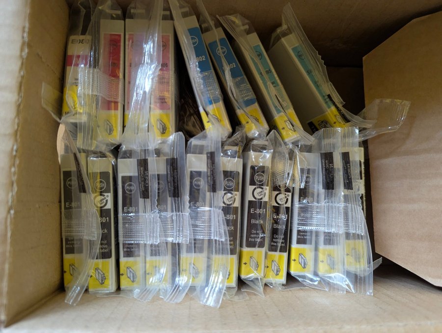 19 x Epson Compatible Ink Cartridges Bläckpatroner, New, Unopened