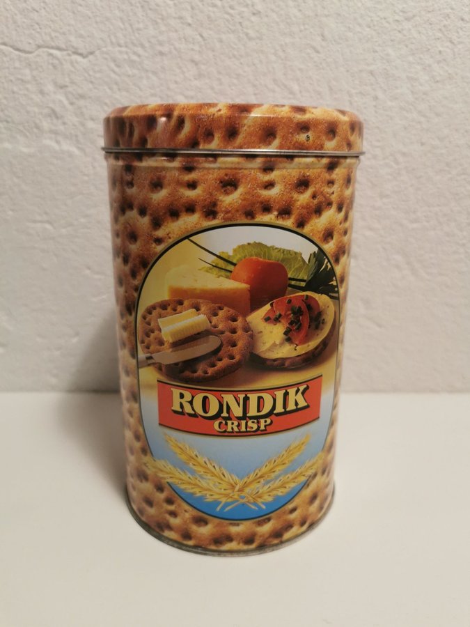 Rondik - Plåtburk - knäckebröd - bröd - Retro - Vintage