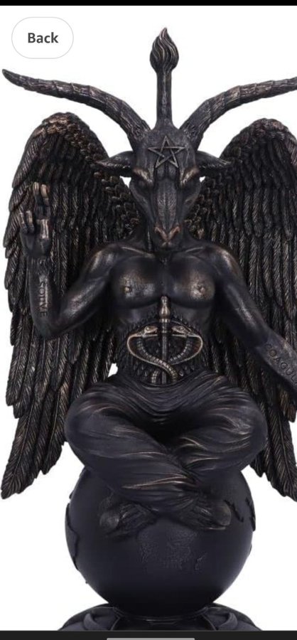 Grym Baphomet staty  Cool prydnad