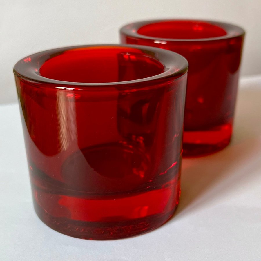 RÖDA LJUSLYKTOR - LJUSHÅLLARE - KIVI - IITTALA - MARIMEKKO