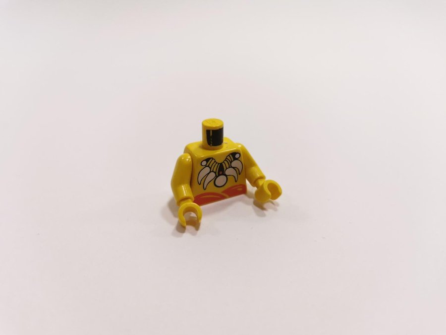 Lego - minifigur - torso - pirates - islanders - part 973pb0063c01 - gul