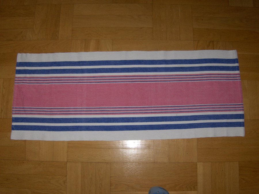 Hemvävd duk löpare i fina färger 113 X 43 cm