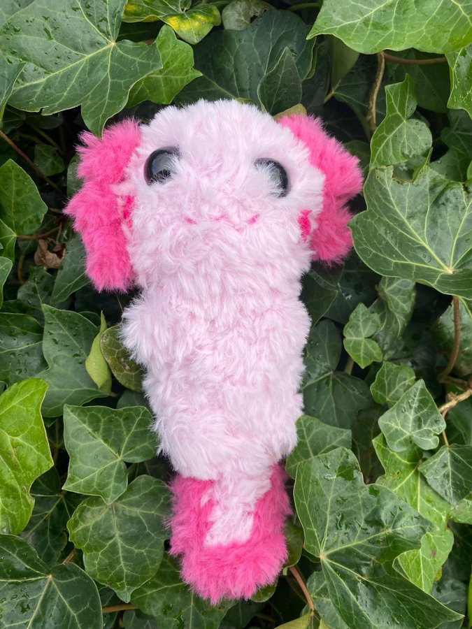 Jättesöt handgjord amigurumi axolotl (KAWAII.se)