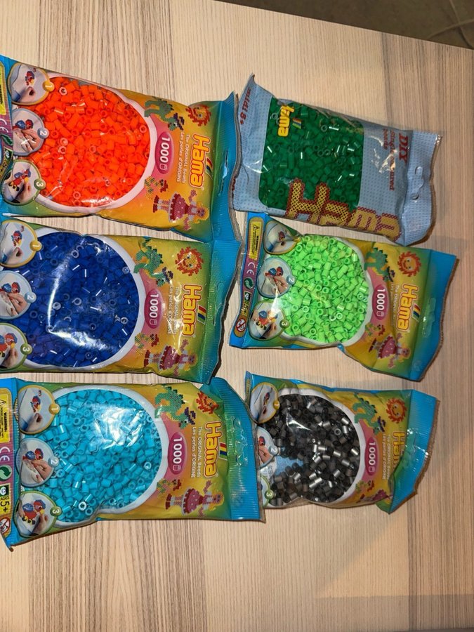 Hama pärlor 6 st paket