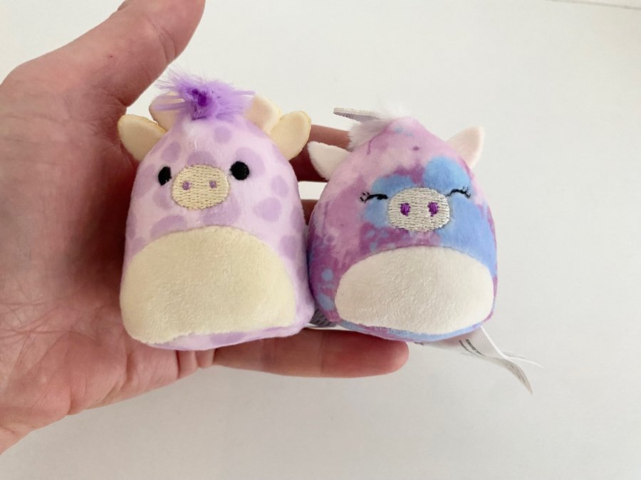 2 st Squishville figurer, mini Squishmallows - Giraff  Ko