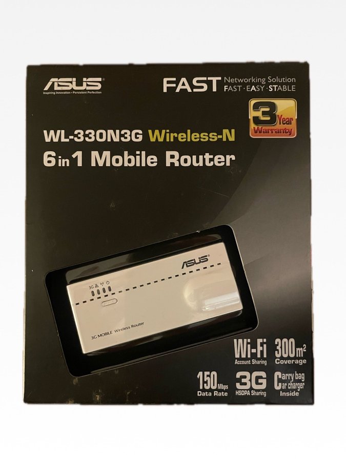 ASUS WL-330N3G 6-i-1 Trådlös-N Mobil Router