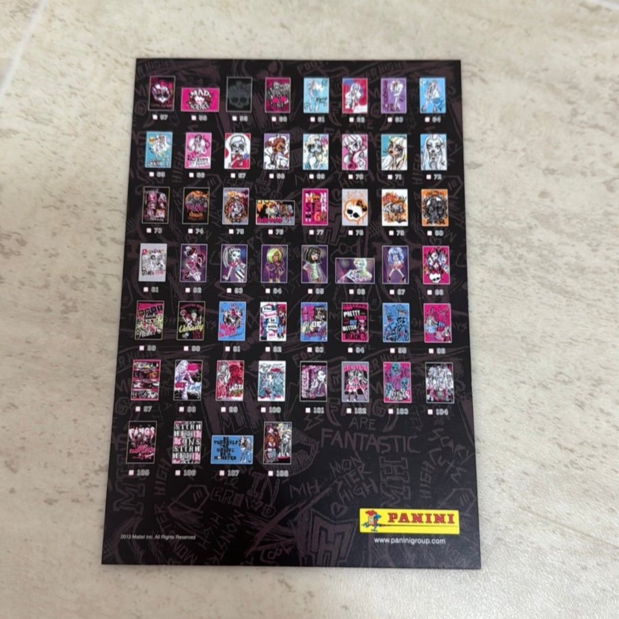 Monster High Trading Cards