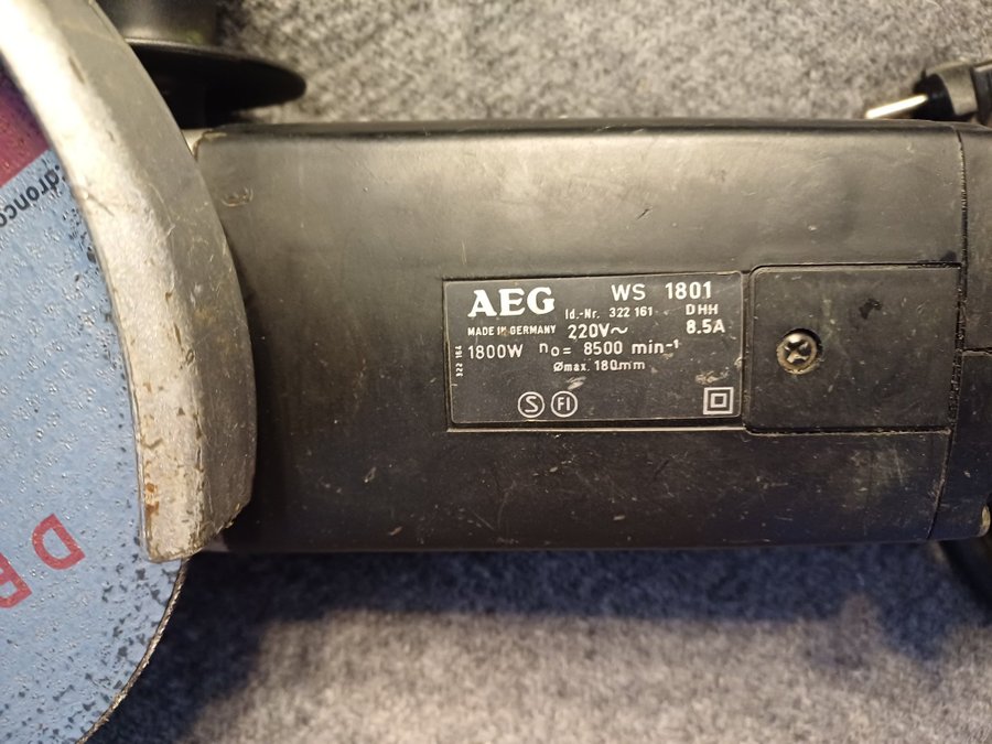 Vinkelslip AEG WS 1801 180mm