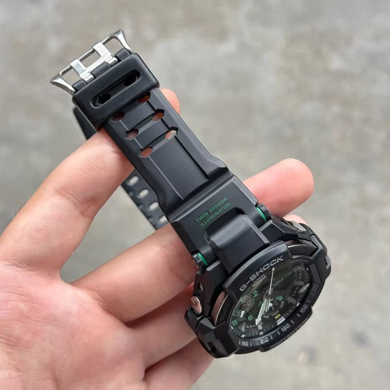 Casio G-Shock GA-1100 Black Green Watch