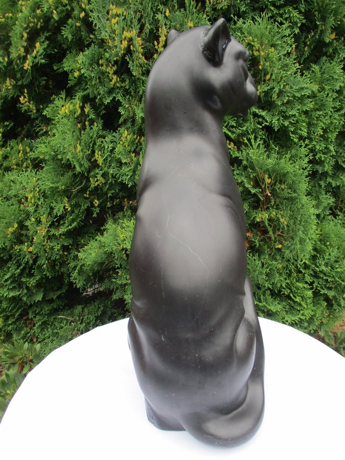 Svart panter staty 59 cm