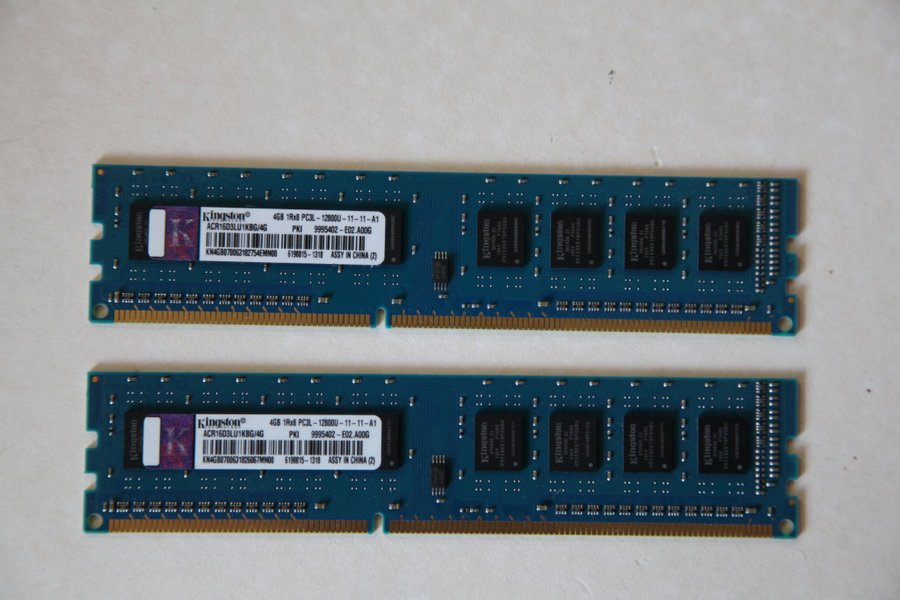 RAM-minne Kingston 2st 4GB DDR3