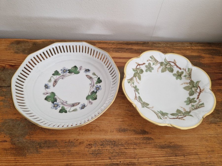 2 st skålar Hackefors vinranka Anemone RETRO VINTAGE