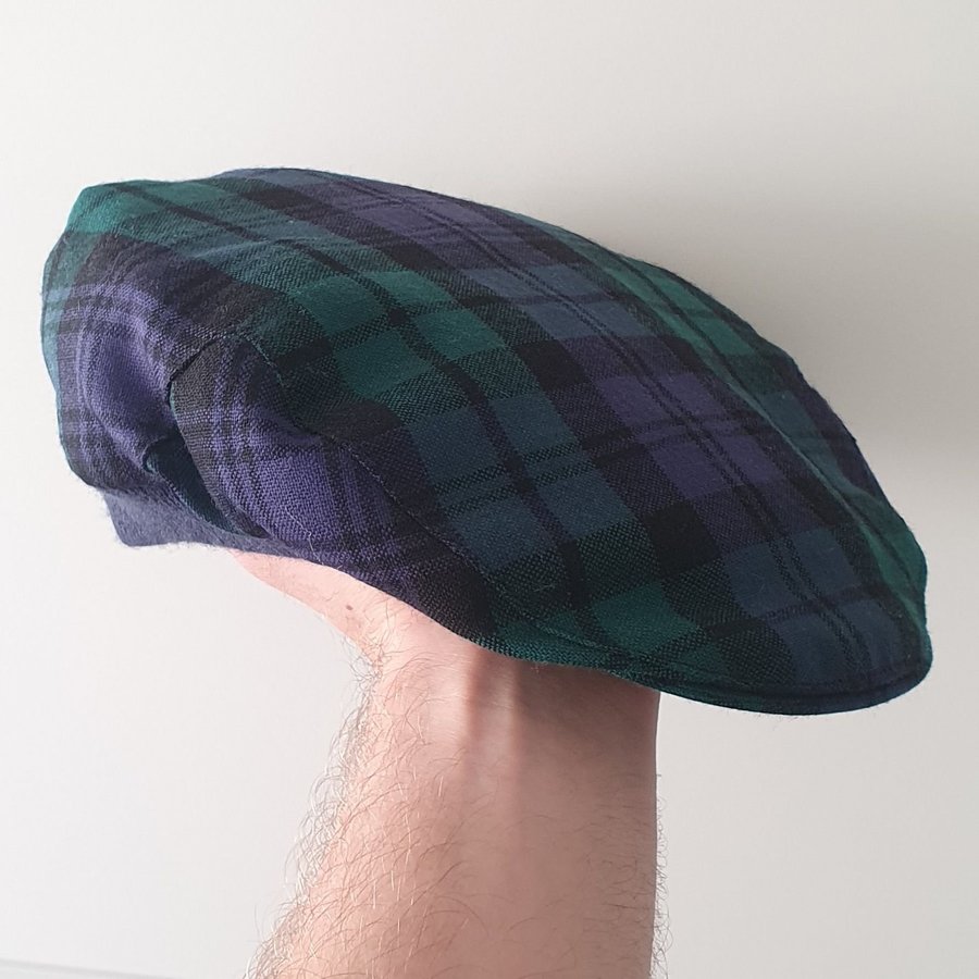 Äkta INGLES BUCHAN - Tartan Golfkeps "Blackwatch"