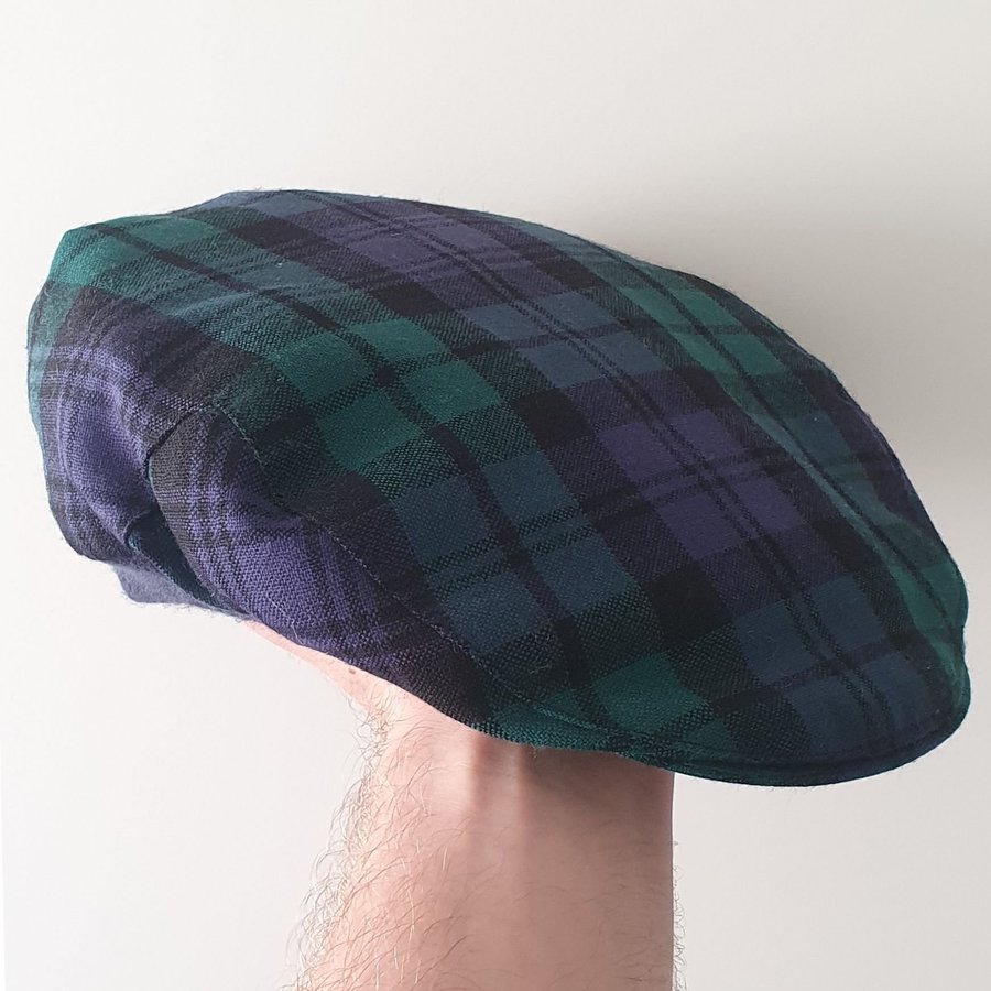 Äkta INGLES BUCHAN - Tartan Golfkeps "Blackwatch"